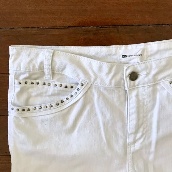 Vanessa Bruno White Studded Boot Jeans - Picture 3 of 8